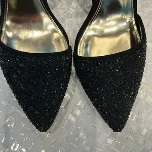 Coach | Shoes | Coach Camille Black Rhinestone Heels Never Worn | Poshmark